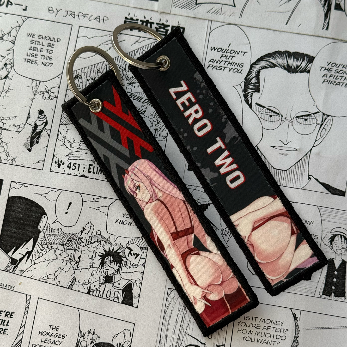 ZERO TWO WAIFU JET TAG | KEYCHAIN