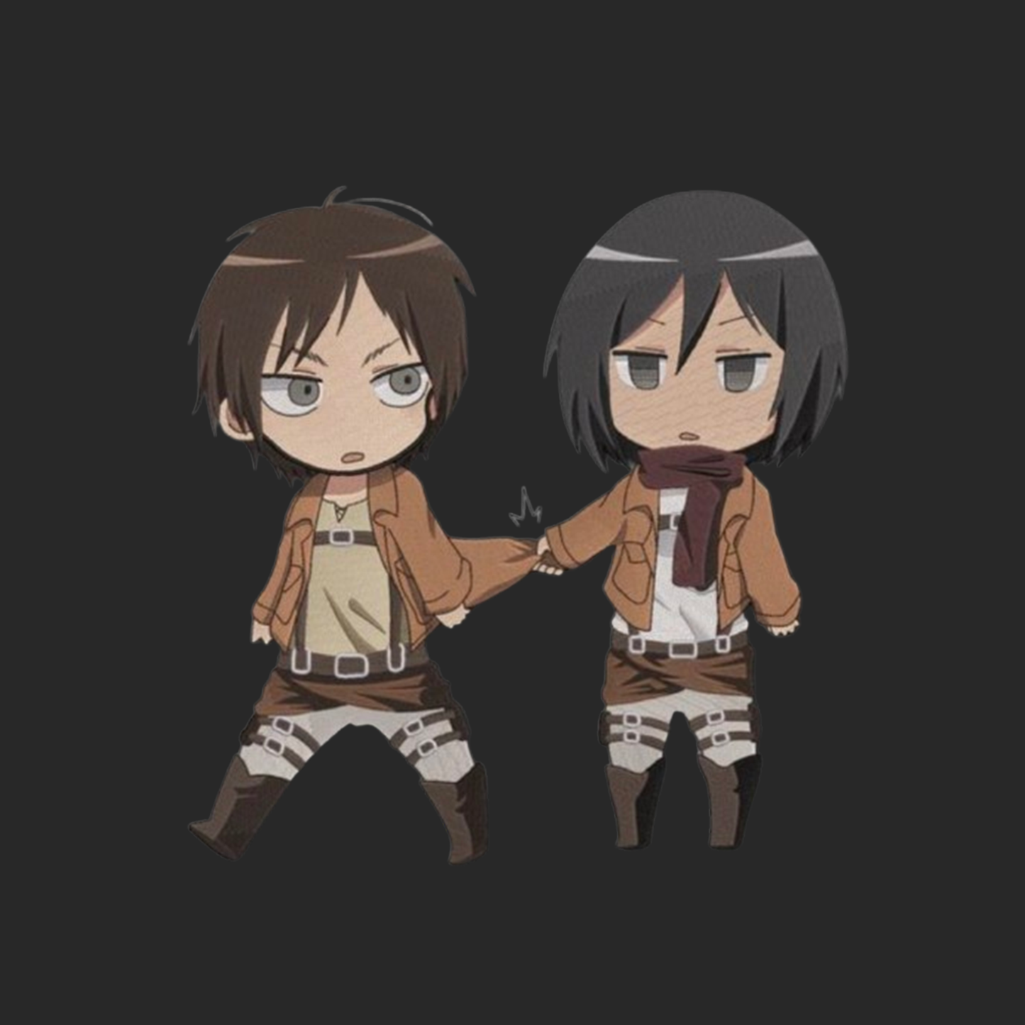 EREN & MIKASA EMBROIDERY SWEATSHIRT