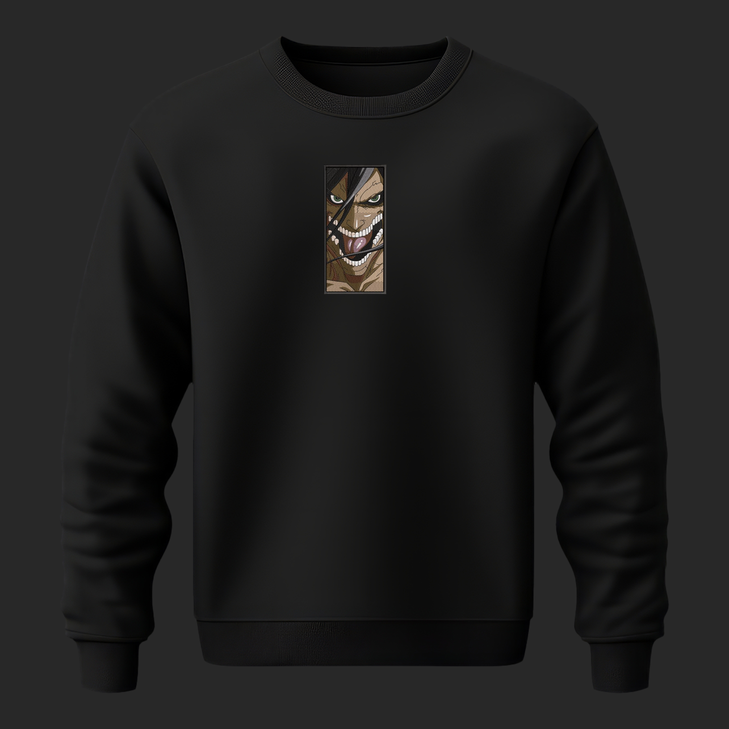 EREN YEAGER EMBROIDERY SWEATSHIRT