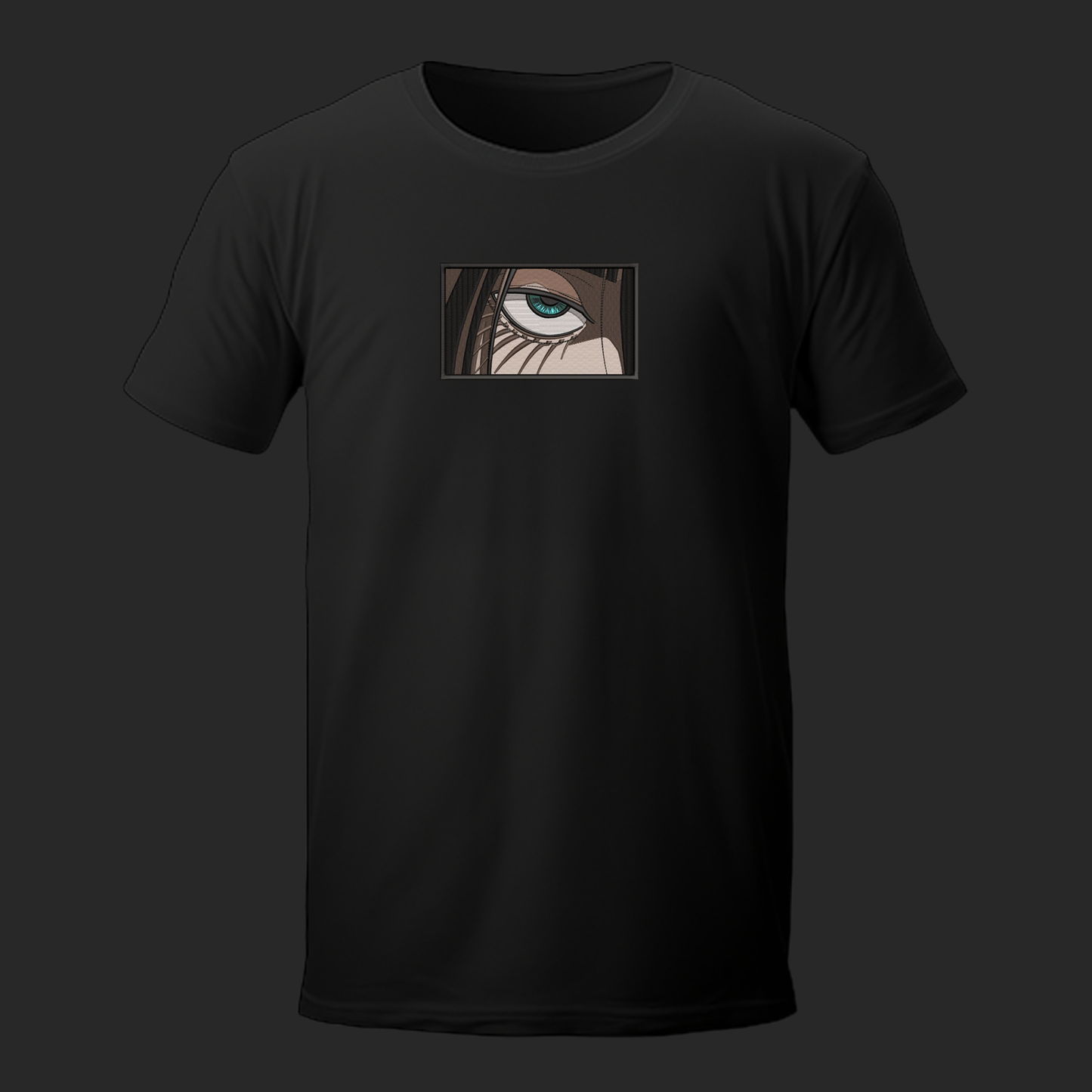 EREN YEAGER EMBROIDERY T-SHIRT