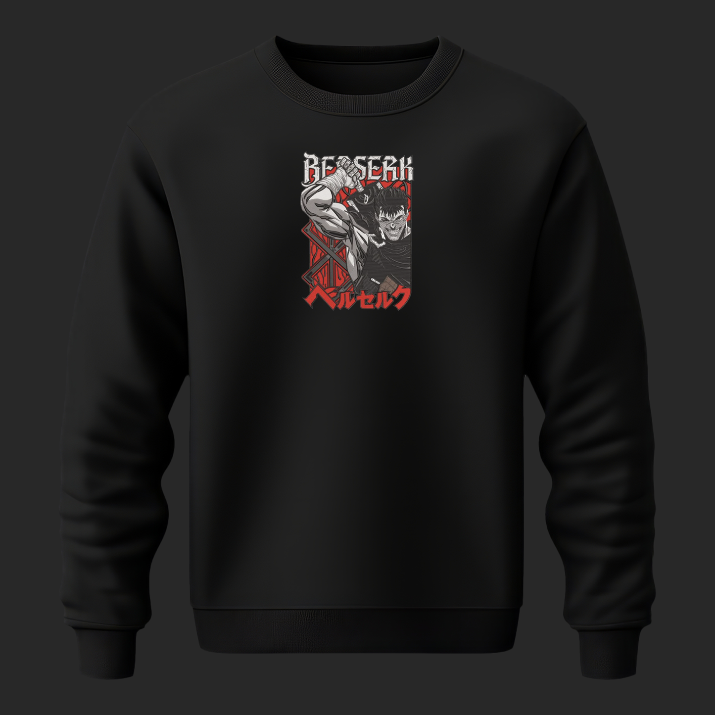 BERSERK EMBROIDERY SWEATSHIRT