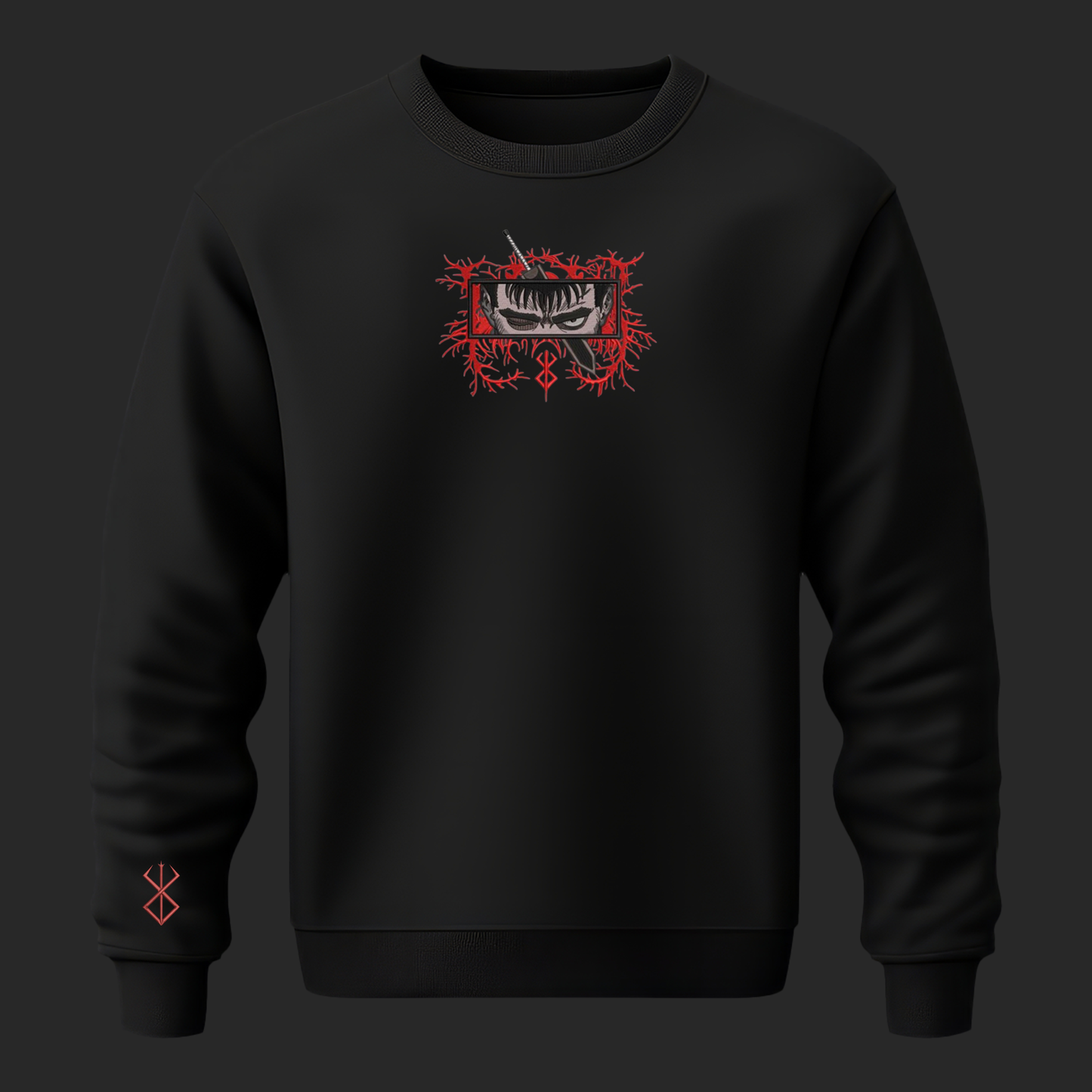 BERSERK EMBROIDERY SWEATSHIRT