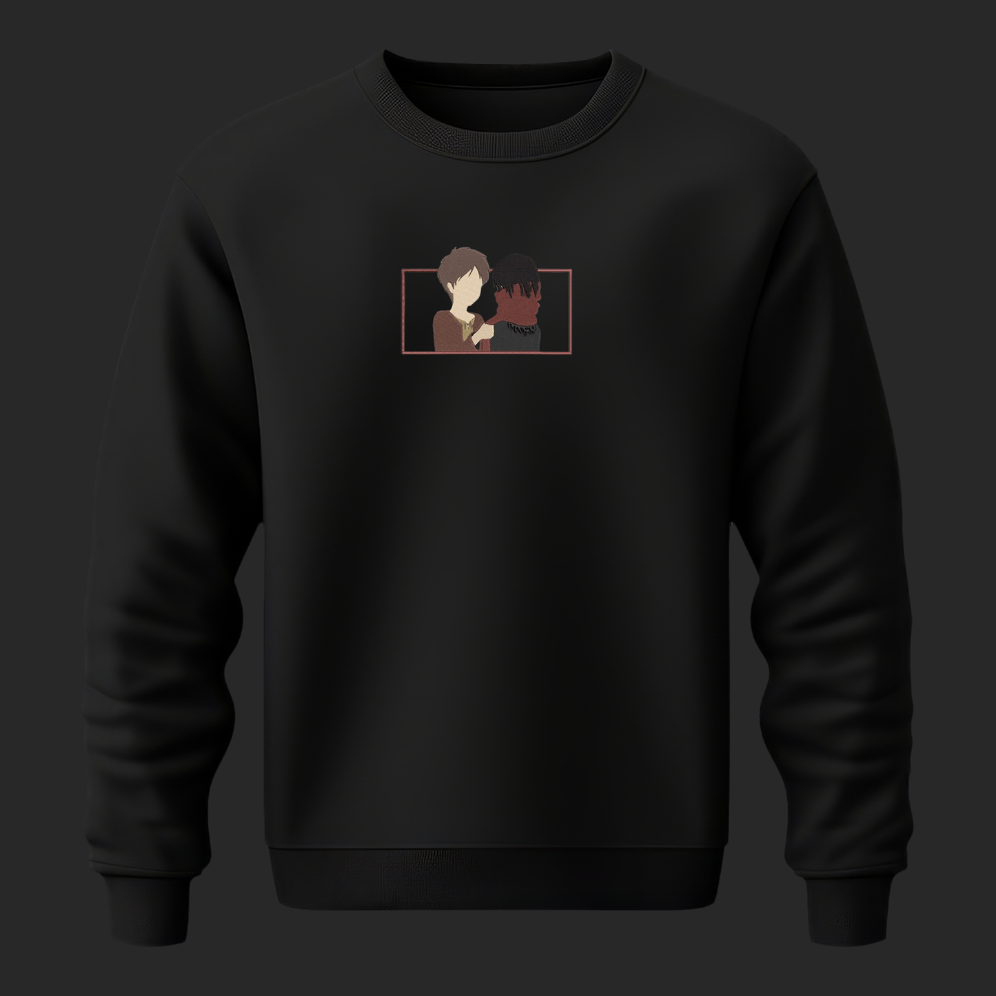 EREN & MIKASA EMBROIDERY SWEATSHIRT