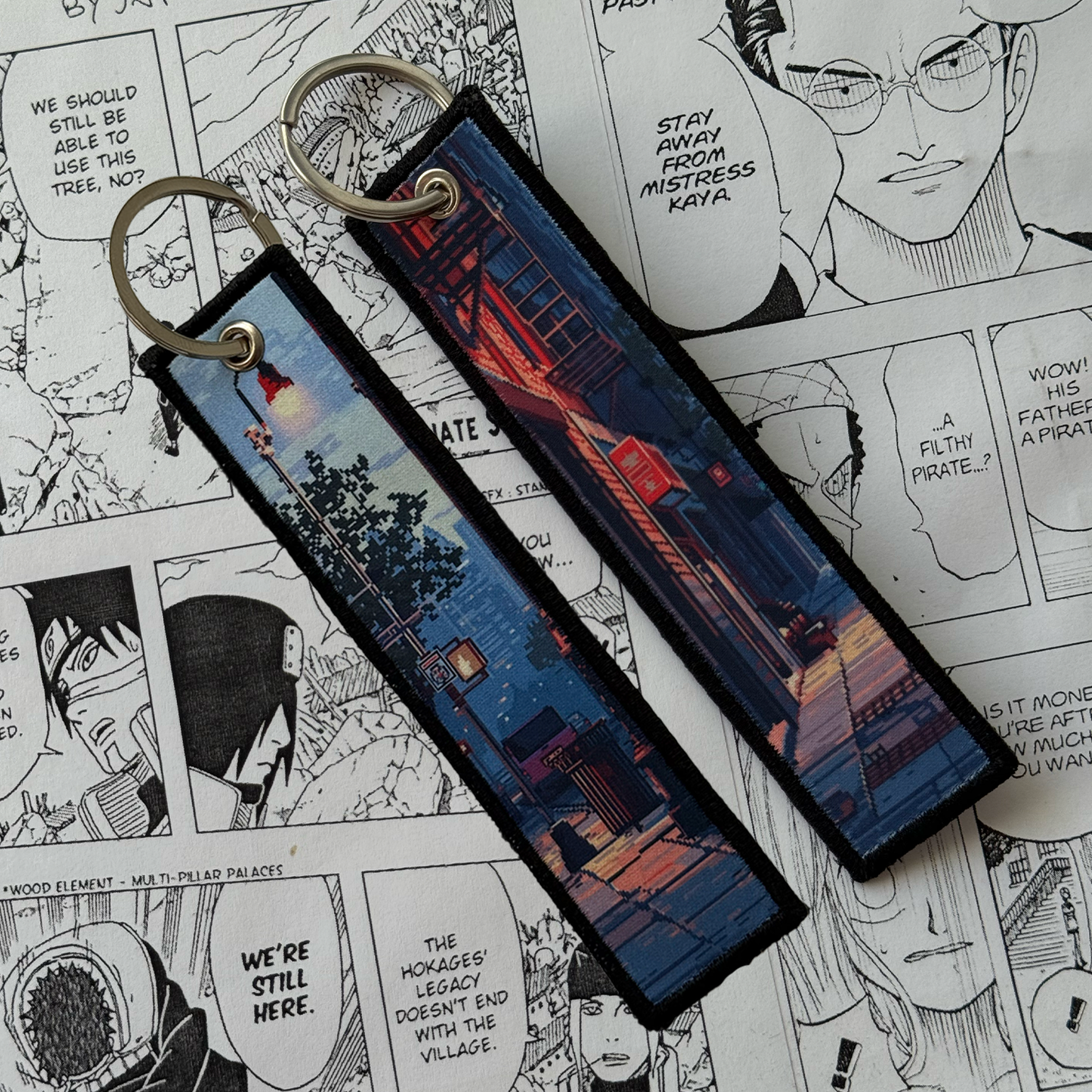PIXEL STREET JET TAG | KEYCHAIN