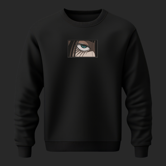 EREN YEAGER EMBROIDERY SWEATSHIRT