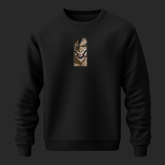 EREN YEAGER EMBROIDERY SWEATSHIRT