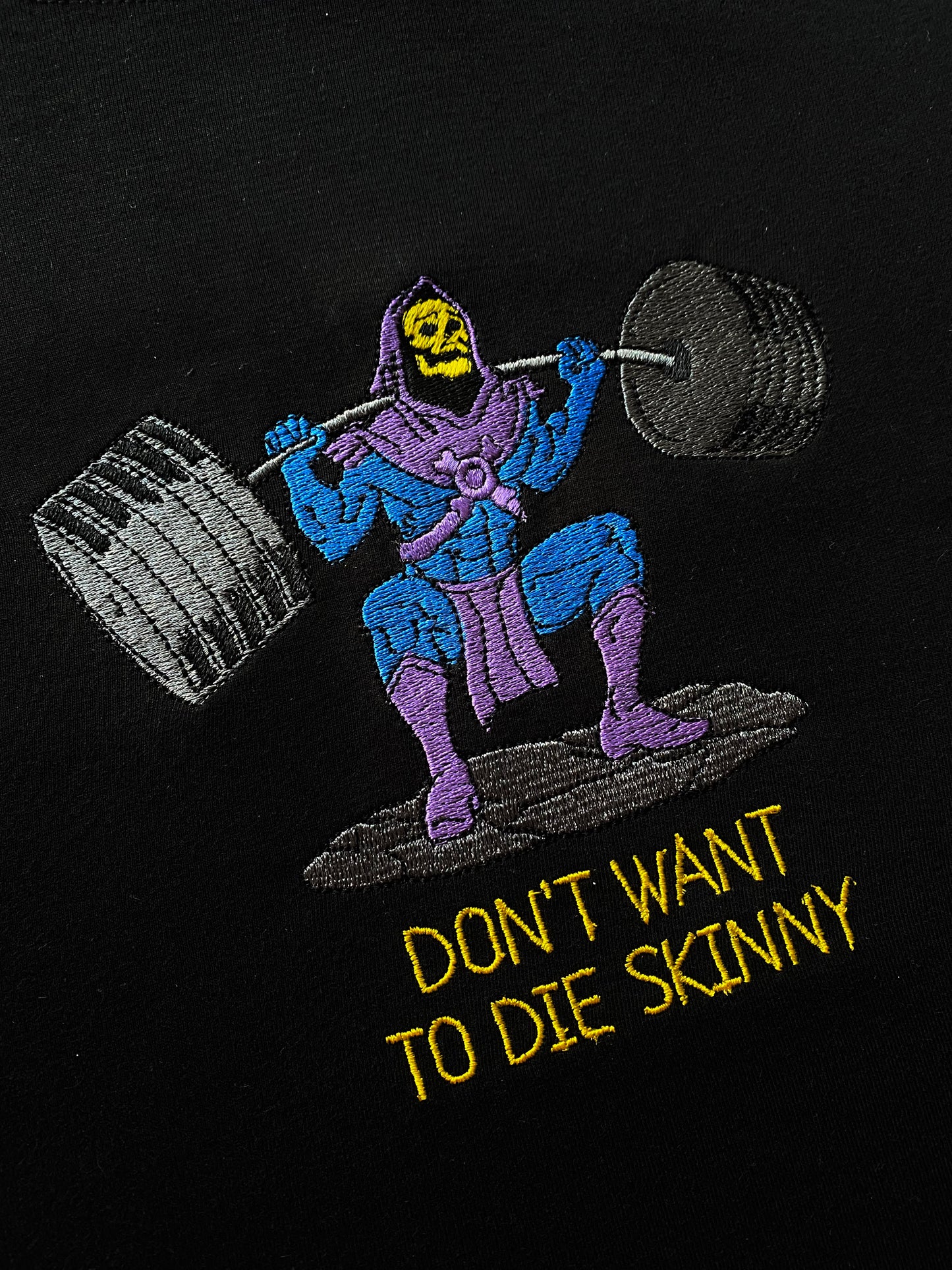 SKELETOR EMBROIDERY T-SHIRT