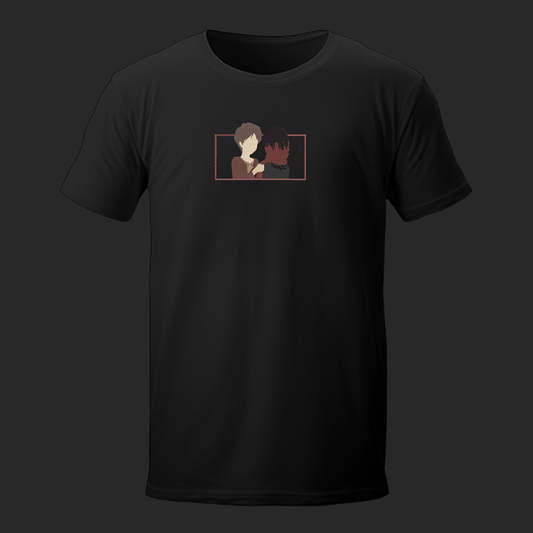EREN & MIKASA EMBROIDERY T-SHIRT