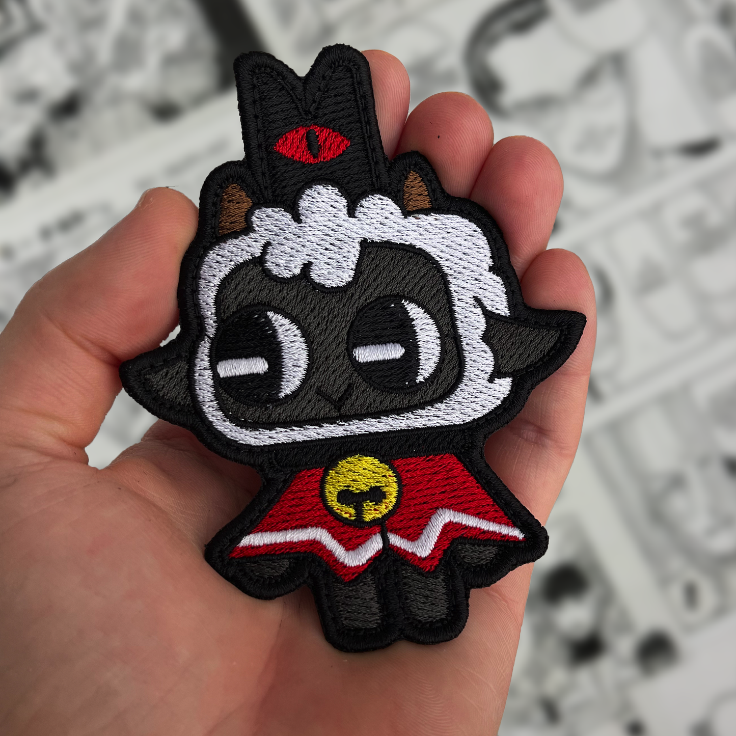 CREEPY CUTE LAMB EMBROIDERED VELCRO PATCH