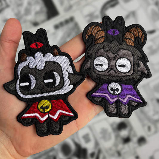 CREEPY CUTE LAMB EMBROIDERED VELCRO PATCH