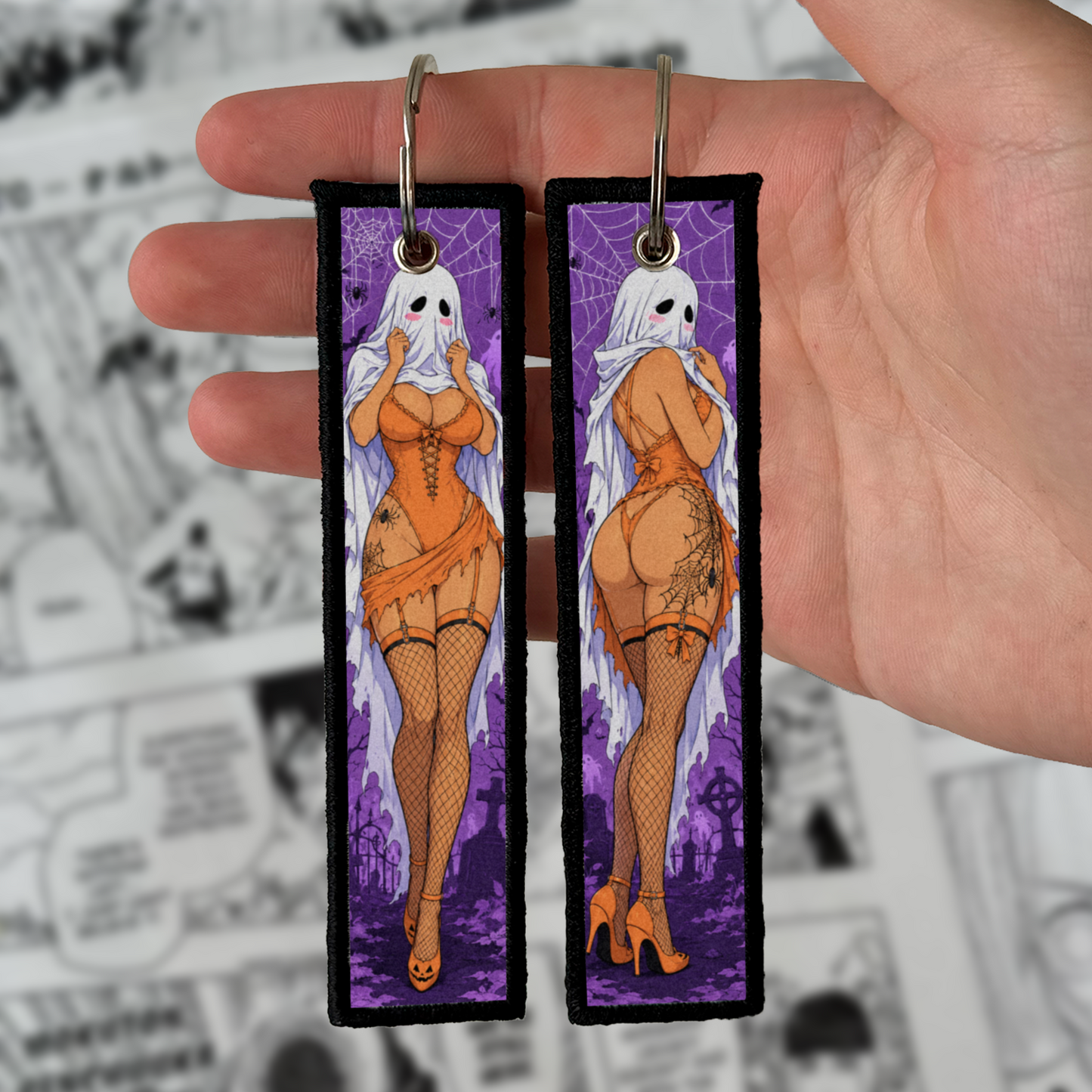 GHOST GIRL JET TAG | KEYCHAIN