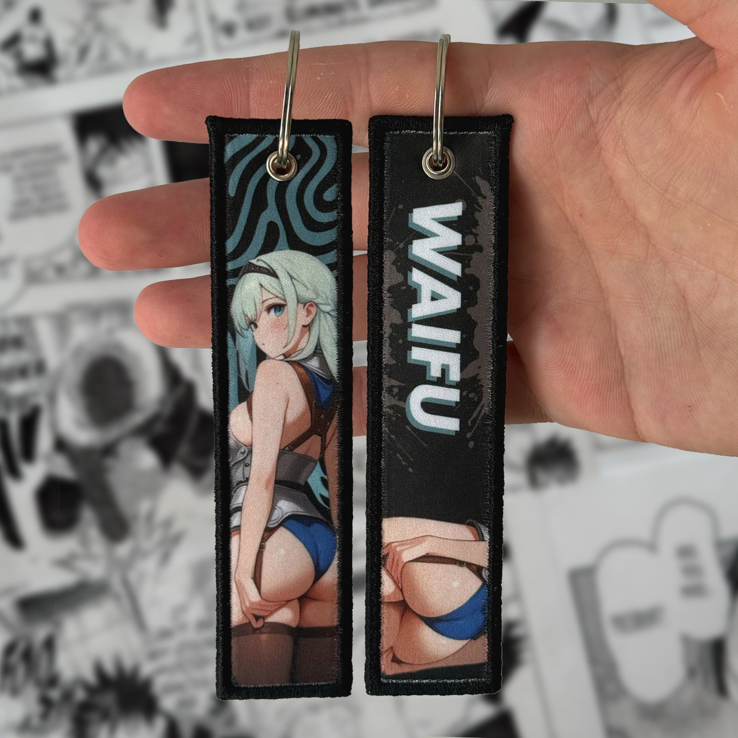 MEDIEVAL KNIGHT WAIFU JET TAG | KEYCHAIN