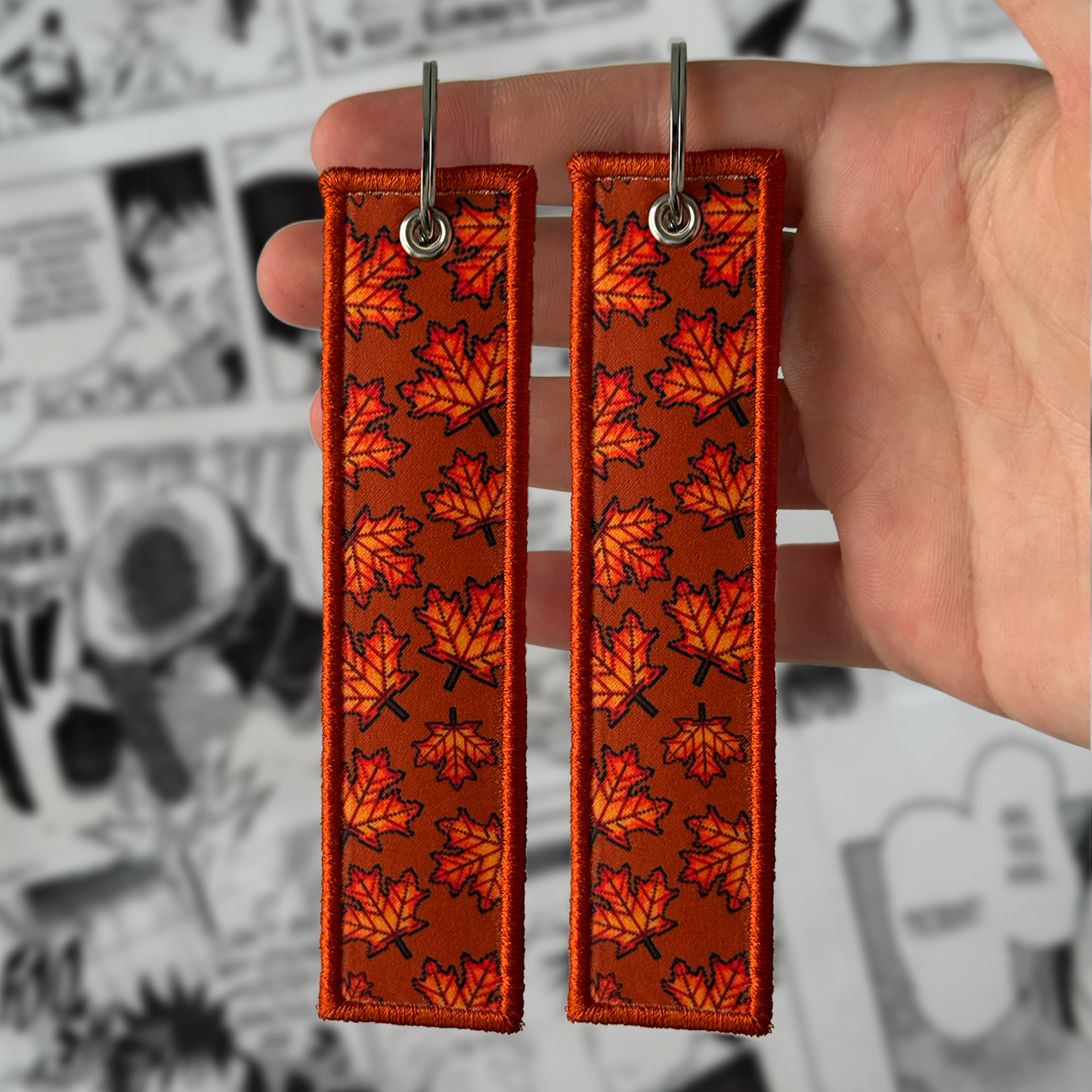FALLING LEAVES JET TAG | KEYCHAIN