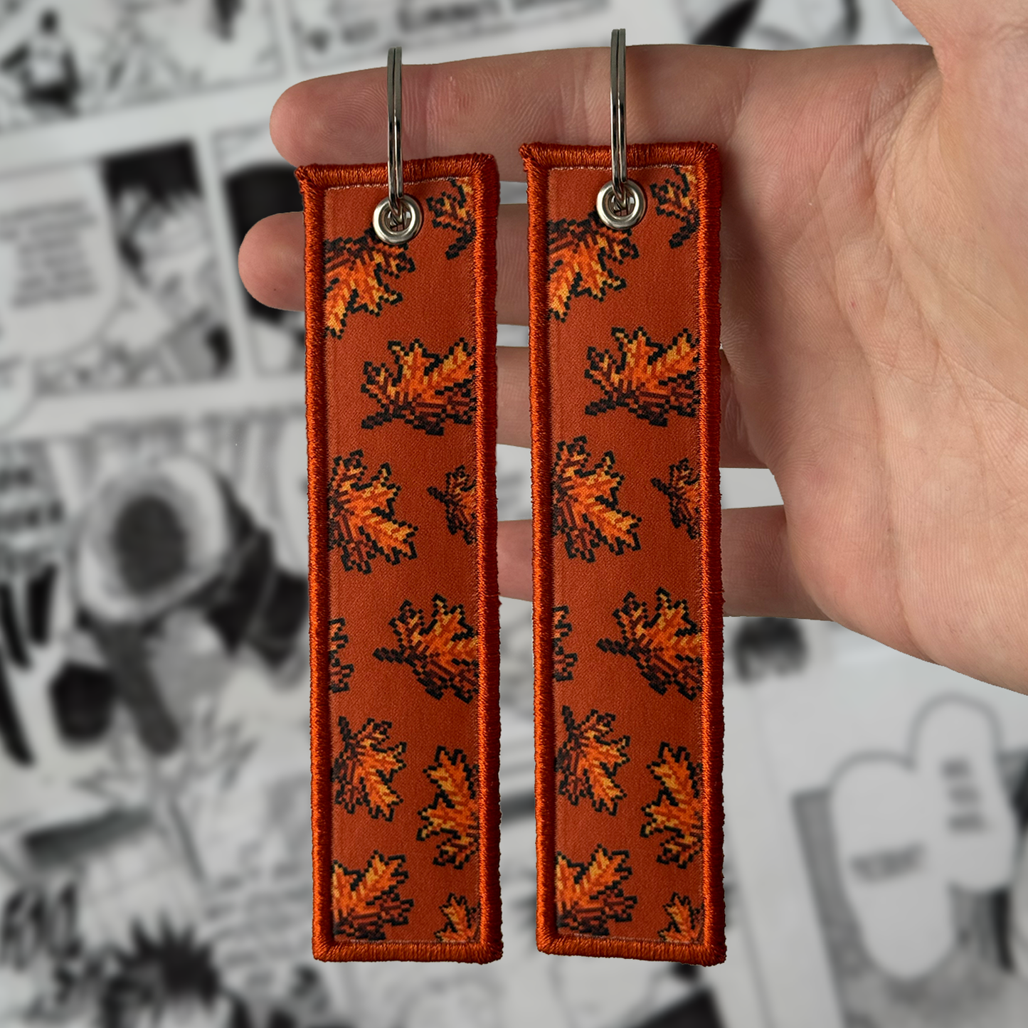 FALLING LEAVES JET TAG | KEYCHAIN