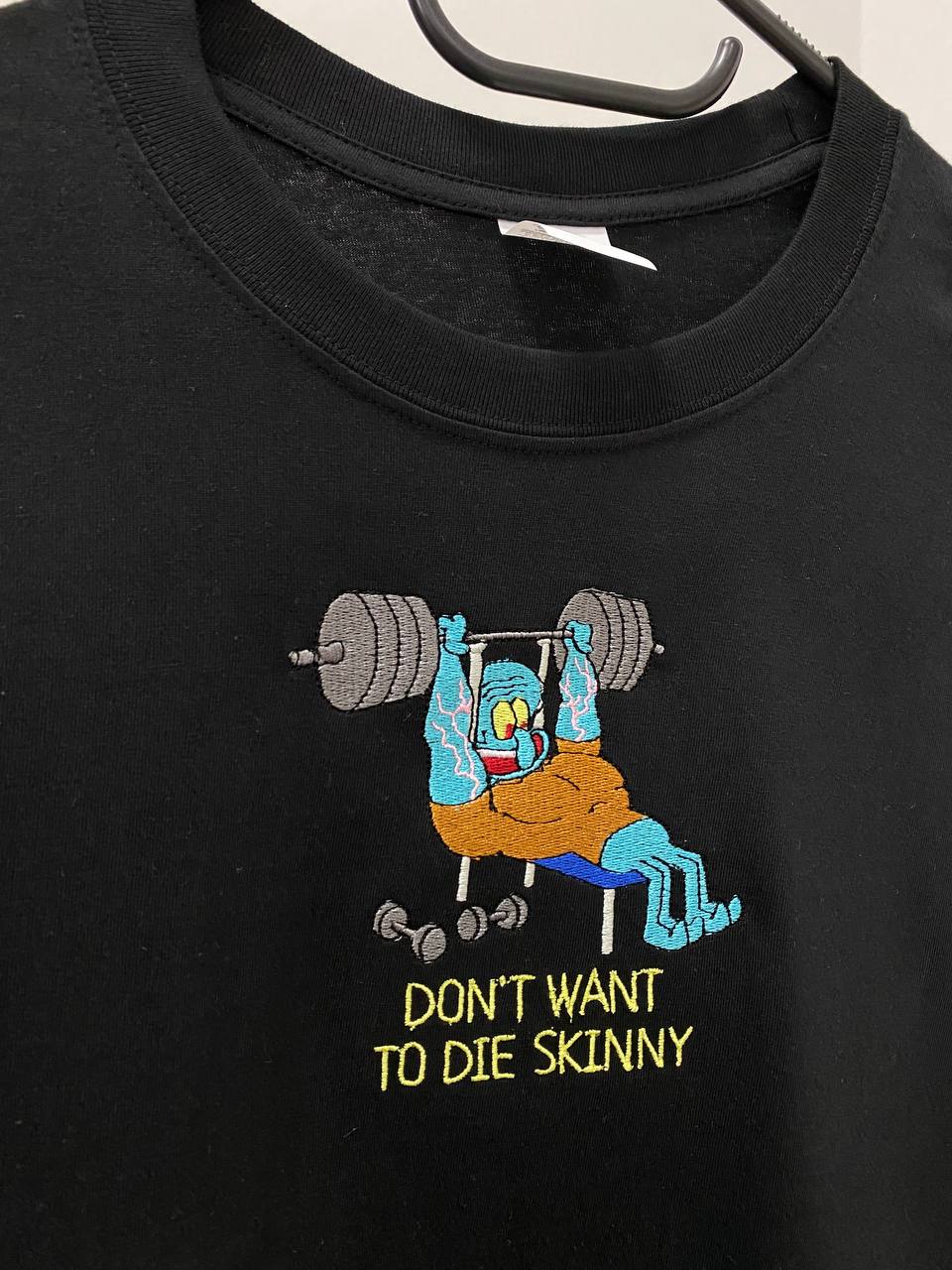 SQUIDWARD EMBROIDERY T-SHIRT