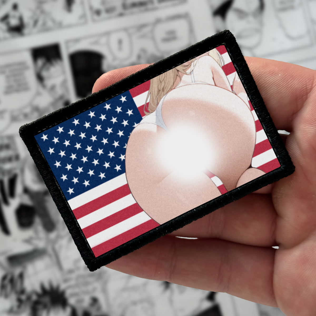 USA FLAG WAIFU PATCH